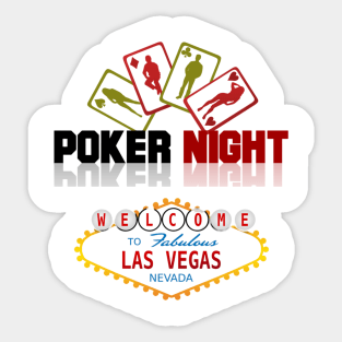 Poker In Las Vegas Sticker